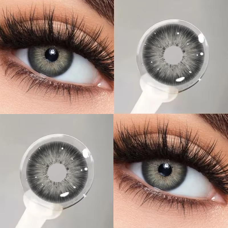 KSSEYE 1 paire de lentilles de contact colorées naturelles pour les yeux marron belles élèves cosmétiques contatos verts