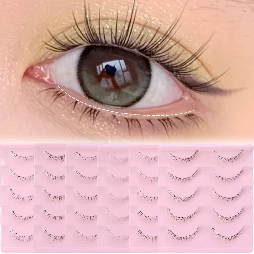 5 paires de cils inférieurs sous