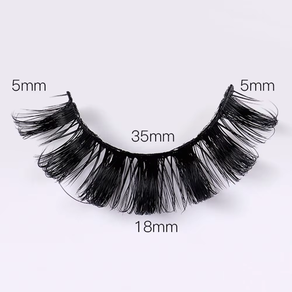 4 paires de cils à bande russe