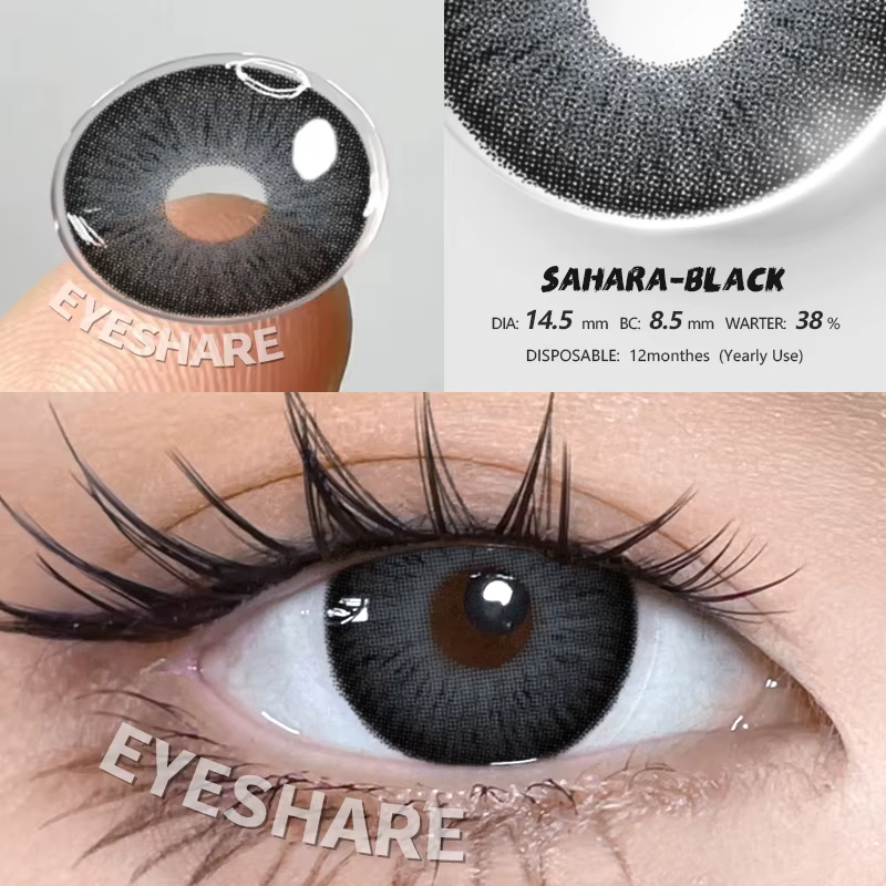 EYESHARE nouveauté lentilles de Contact de couleur lentilles yeux bleus lentilles coréennes grises lentilles de couleur annuelles pour élèves de beauté lentille de Contact marron
