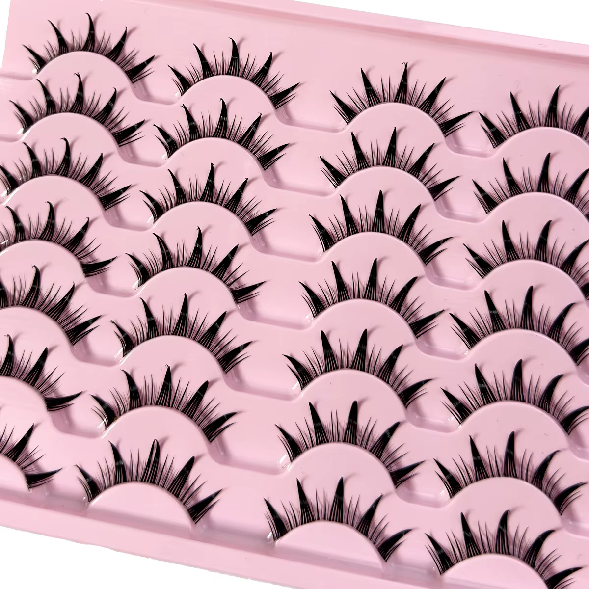 5/7/14 paires de cils Manga avec bande transparente