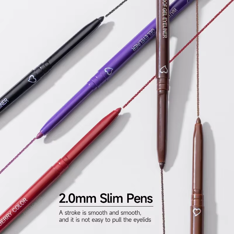 Crayon Eyeliner marron imperméable longue durée bleu noir
