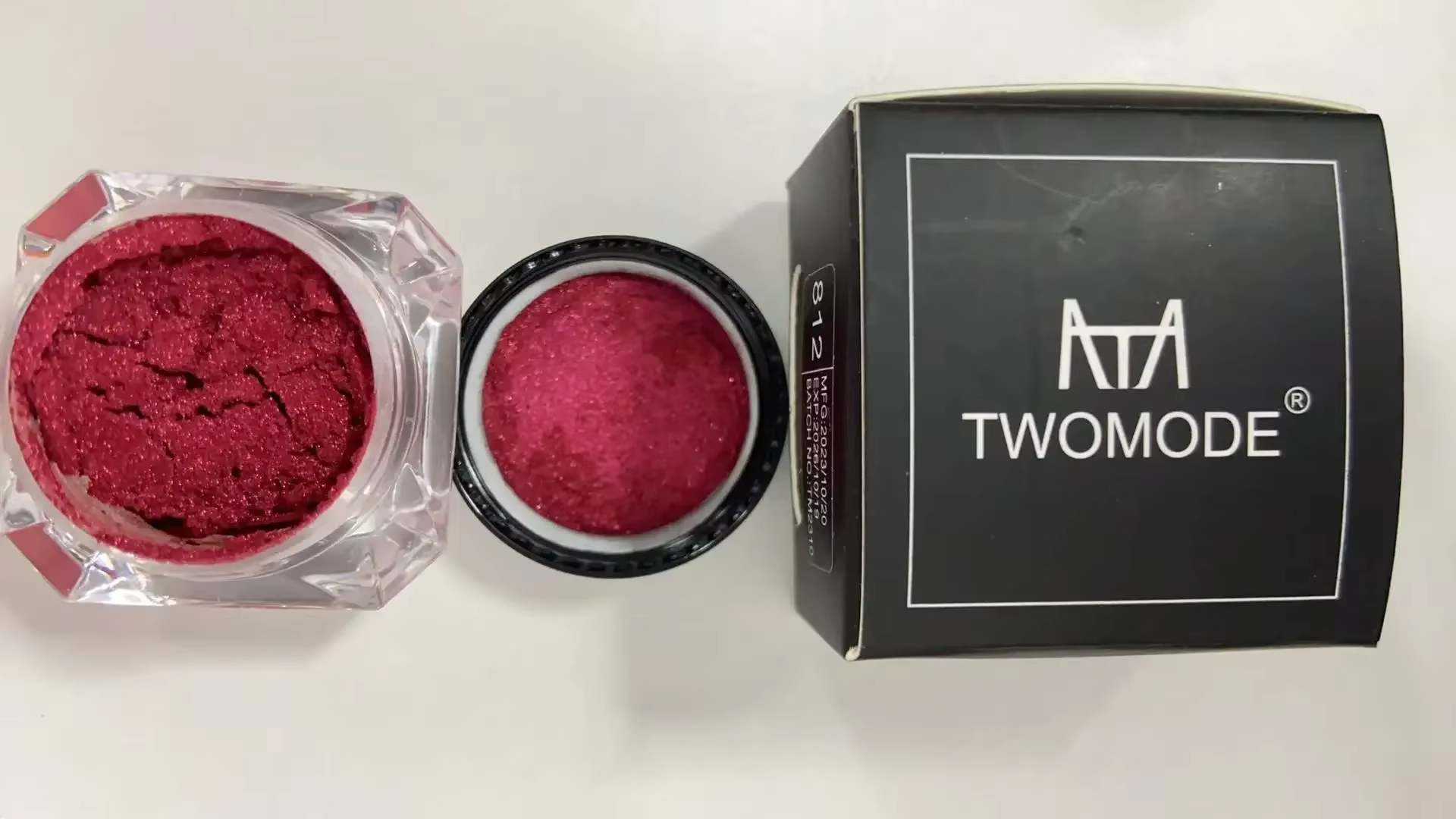 Fard à paupières rouge 3g TWOMODE - Haute pigmentation