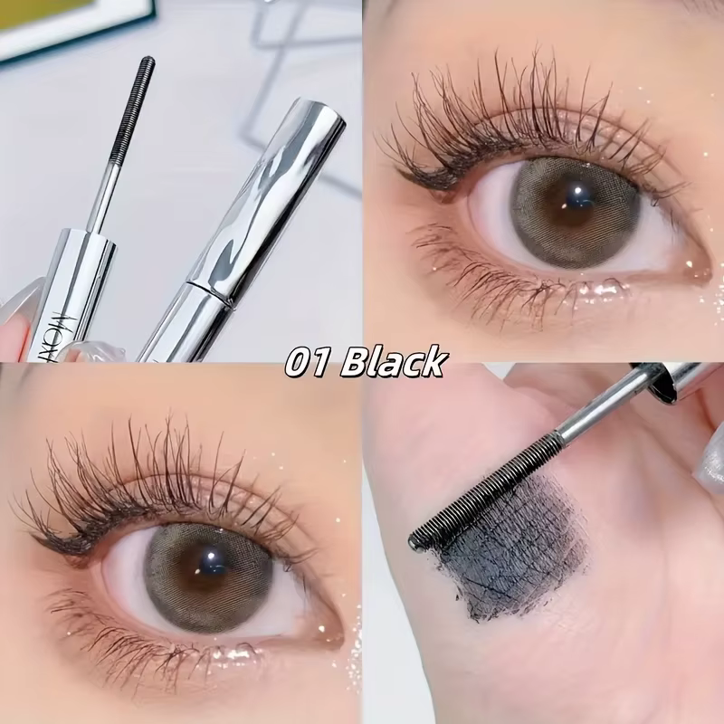 Mascara à tête de brosse en spirale imperméable