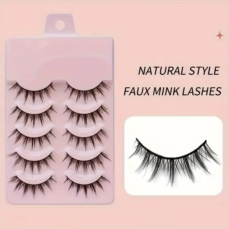 Faux cils épais, naturels