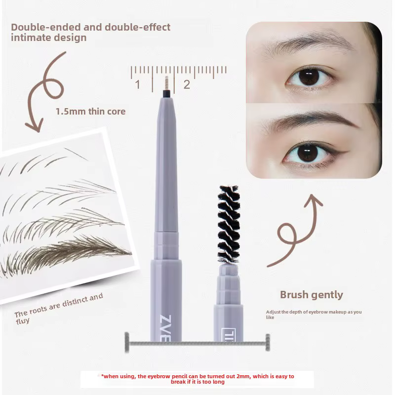 Crayon à sourcils double embout
