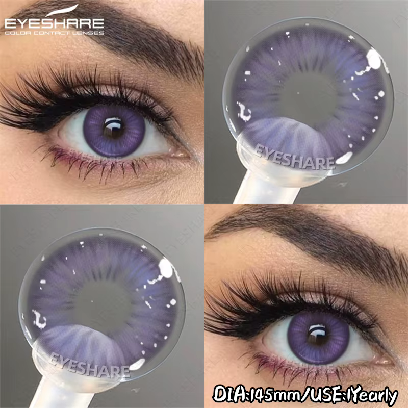 EYESHARE nouveau coréen rose violet yeux Contact couleur lentilles