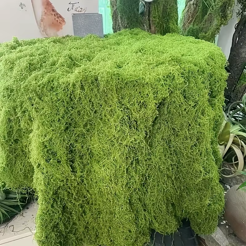 Mousse artificielle verte pour loisirs créatifs, herbe synthétique, fausse mousse stabilisée, plante verte, décoration maison, chambre, jardin, aménagement paysager, fausse herbe