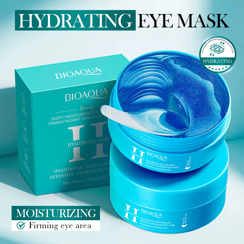 80 pièces BIOAQUA cristal collagène masque pour les yeux Anti cernes Anti-rides hydratant Anti-âge rétinol patchs