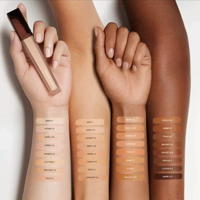 Hourglass Multicolour Creme Oat Cotton Traceless Air Concealer Liquide Hydratant Longue Durée Délicat Difficile à Retirer