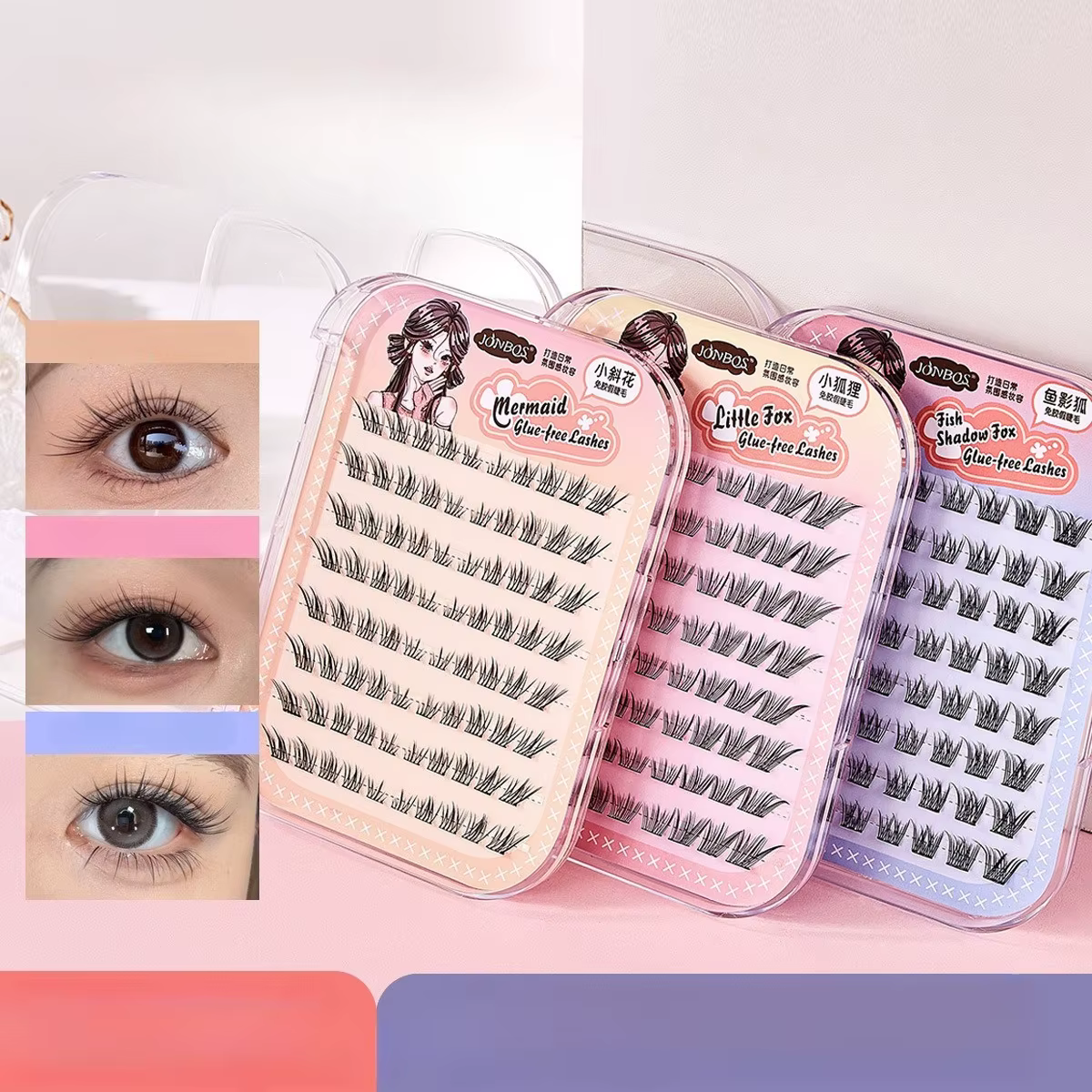 Faux cils auto-adhésifs sans colle