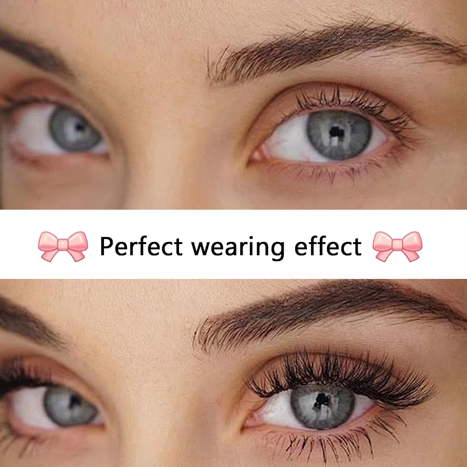 Vente chaude! Faux cils européens et américains super denses à 200 grappes - Restock pour un usage naturel et confortable