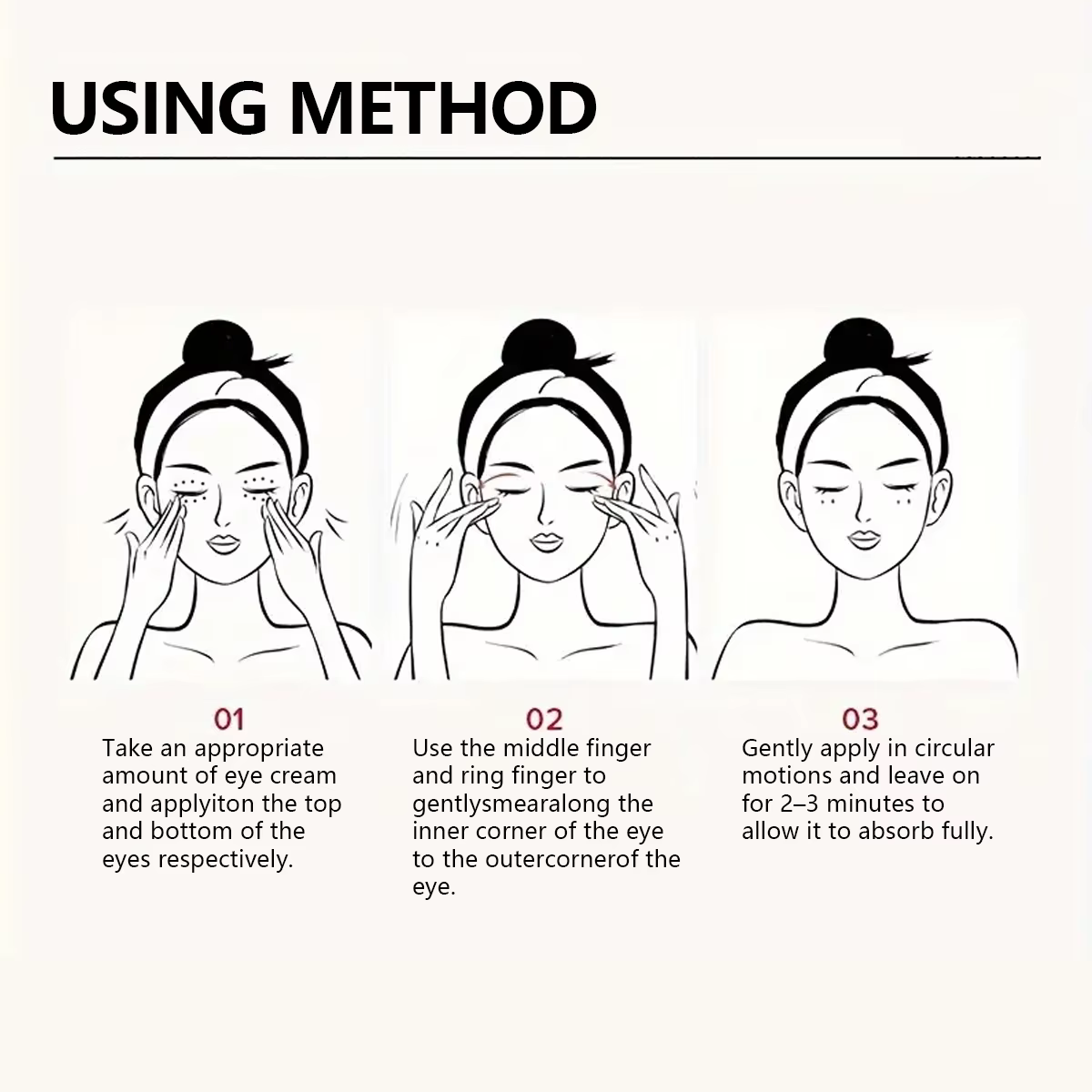 Crème raffermissante instantanée pour les yeux