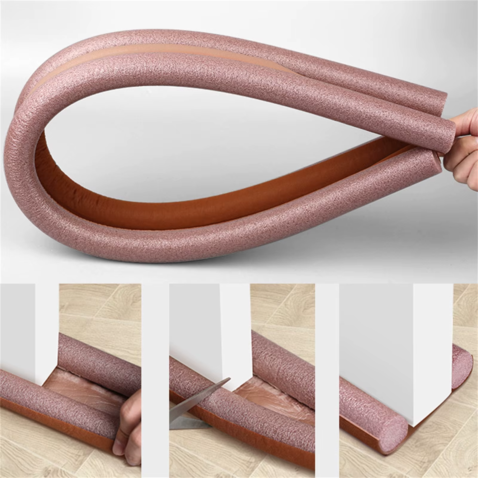 Bouchon de tirage de porte 36 pouces, bloqueur de bruit sous la porte, bloqueur de brise de fenêtre, balayage de porte réglable, scelleuse de fenêtre