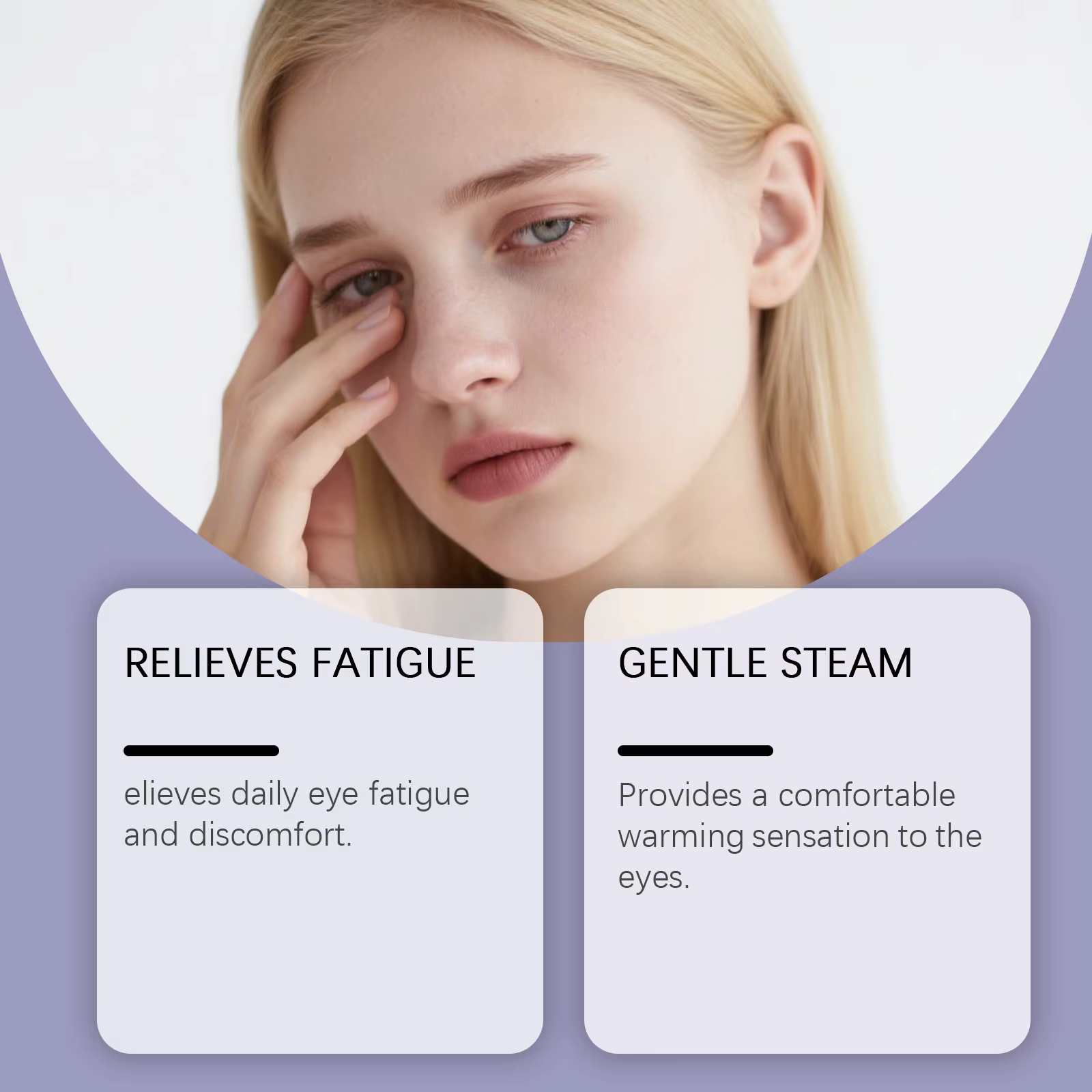 Masque oculaire à vapeur Eelhoe, soin apaisant pour les yeux, soulage la fatigue, la sécheresse et l'inconfort oculaire, réduit le gonflement des yeux, patch oculaire portable.