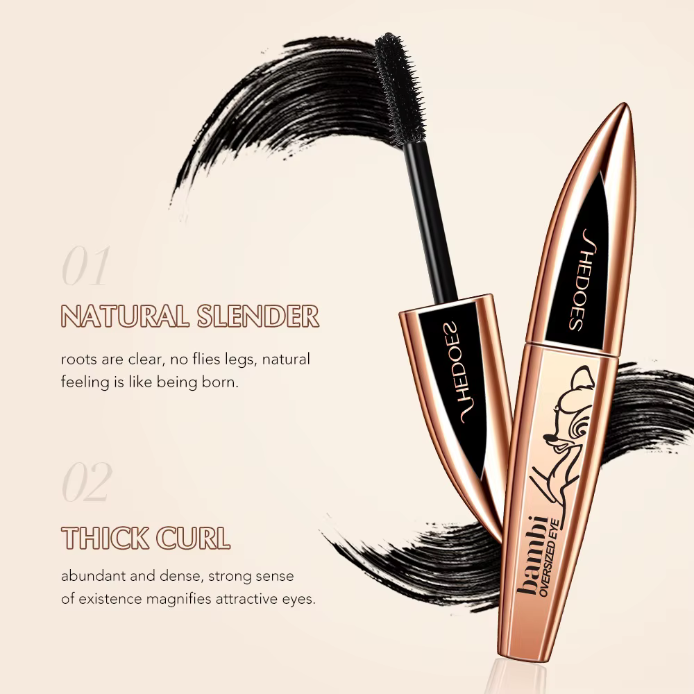 Deer Eye Mascara noir longue durée maquillage imperméable pour femme