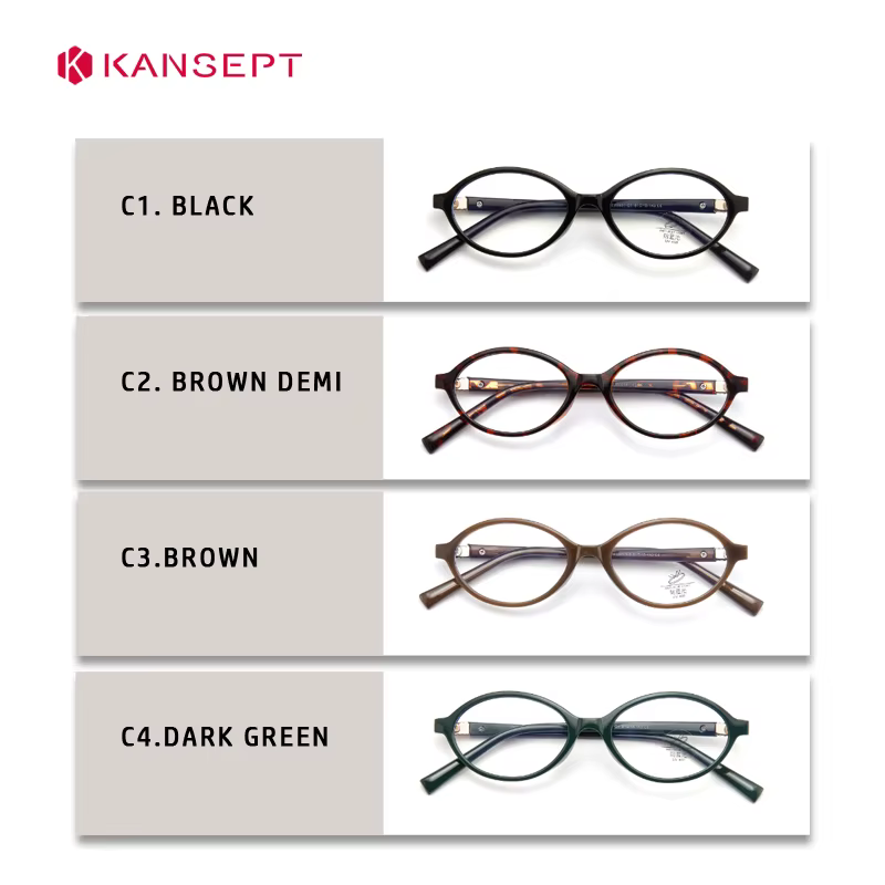 KANSEPT – Monture de lunettes pour femme avec verres optiques de qualité