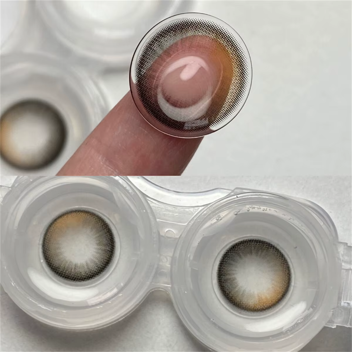 Lentilles de contact annuelles Morningcon Monday marron pour les yeux