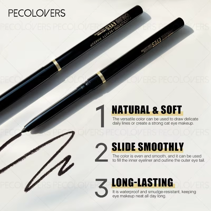 Eyeliner vert et noir, imperméable et résistant à la sueur