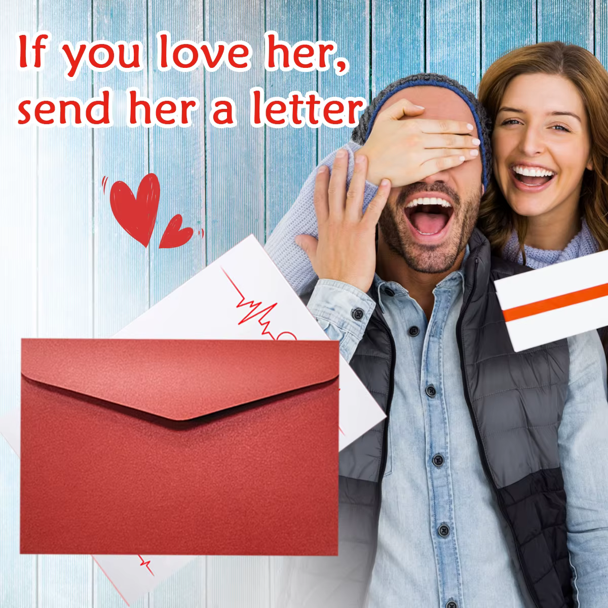 Lettre d'enveloppes personnalisées DIY, personnalisation de la lettre de la Saint-Valentin, lettres de bénédiction d'amis, impression de documents d'entreprise, courrier une lettre
