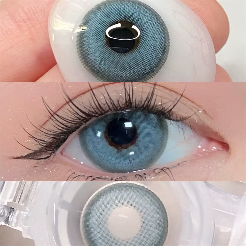 7197 lentilles de Contact colorées pour les yeux 1 paire Cosplay Prescription pour myopia0-800 degrés