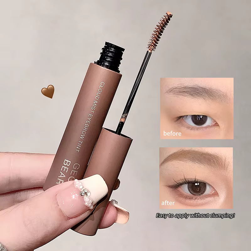 Rehausseur de teinture de sourcils rose brumeux