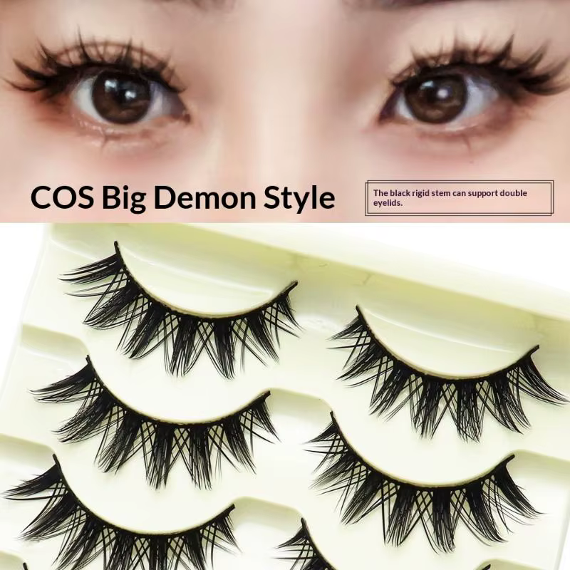 Nouvelles 5 paires de faux cils Manga pour cosplay