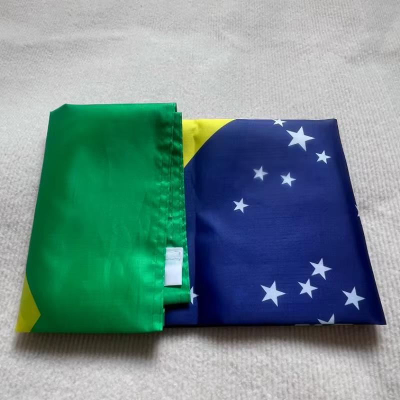 Drapeau brésilien de football pour la décoration intérieure, bannière extérieure, haute qualité, 90x150cm