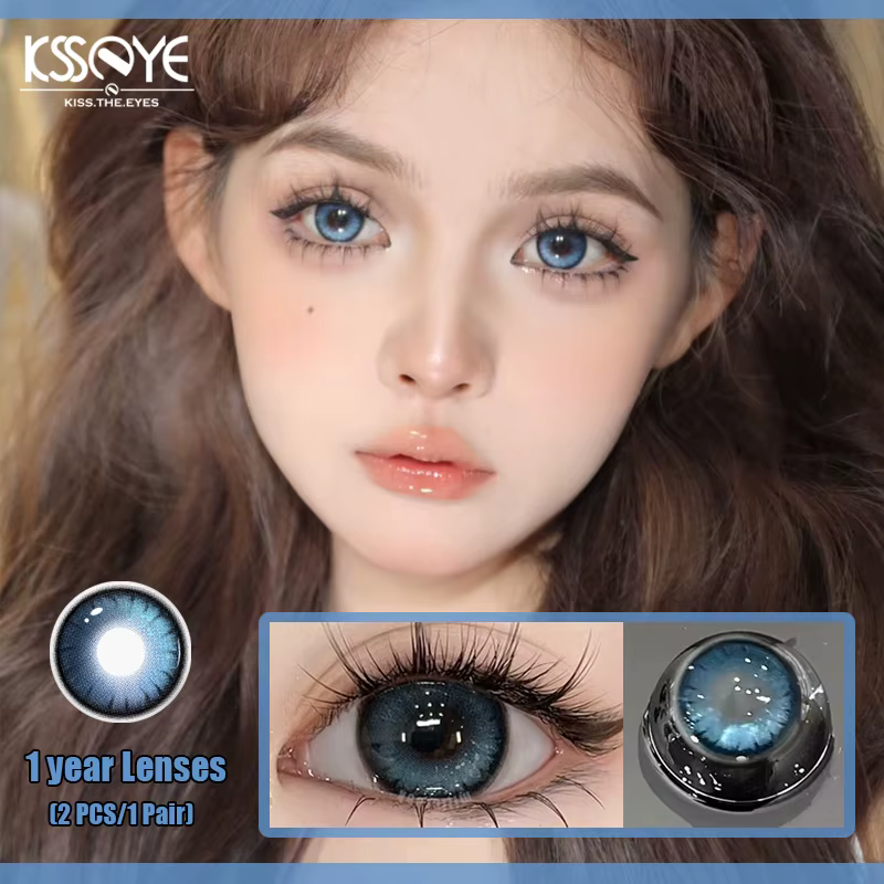 KSSEYE 1 paire de lentilles de Contact de couleur myopie pour les yeux mode haute qualité beauté élève étudiant cosmétiques colorés nouveau expédition rapide