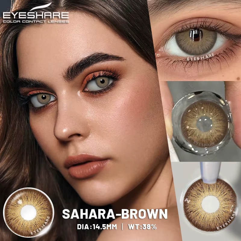 EYESHARE 1 paire de lentilles de contact de couleur pour les yeux cosmétiques