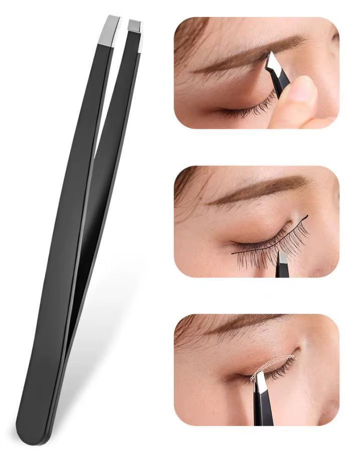 Pincettes à sourcils de précision noires