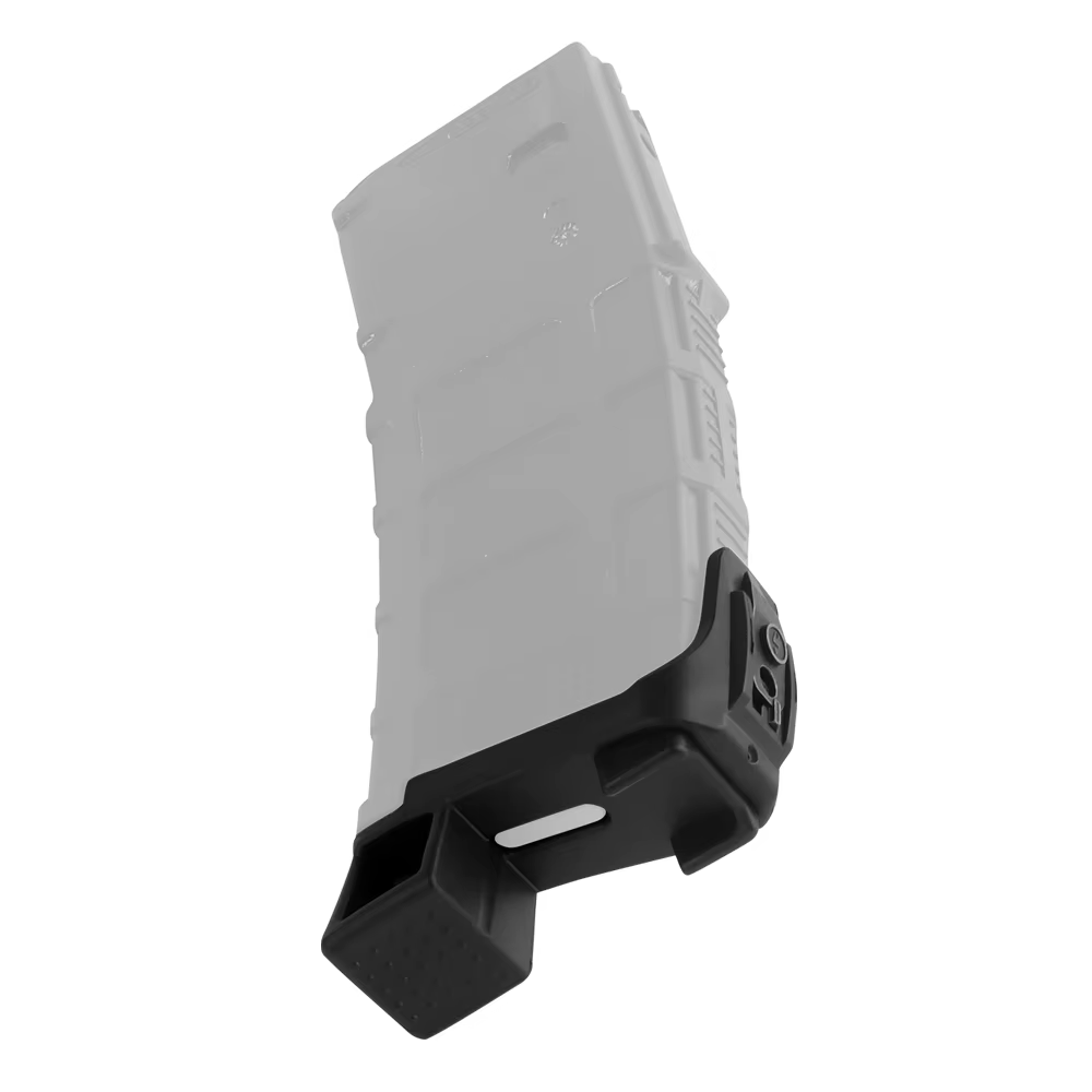Plaque de base d'adaptation pour chargeurs GBB Airsoft style PMAG, avec système de retrait rapide et outil d'ajustement intégré