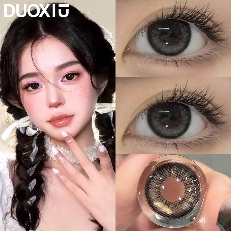 DUOXIU 1 paire de lentilles de Contact de couleur mode coréenne grands yeux