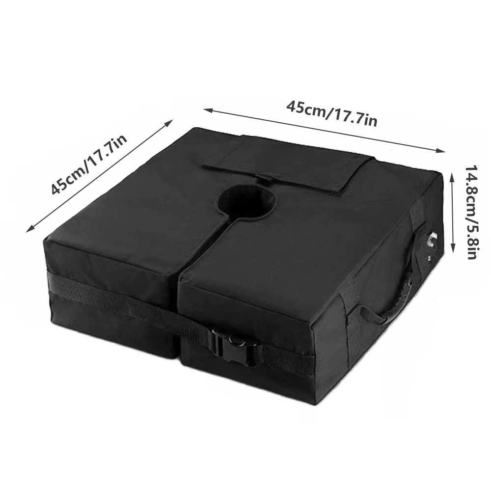 Accessoires de tente de fête extérieure coupe-vent : Base de parasol amovible avec sacs de sable fixes