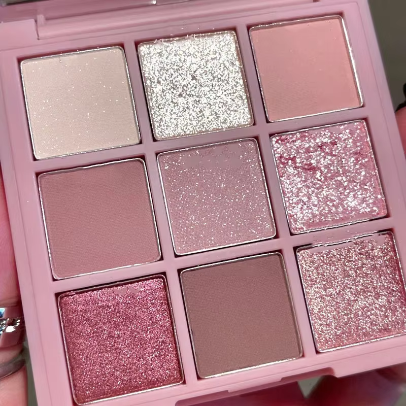Nouveau Fumée Rose 9 couleurs fard à paupières Palette nacré mat terre couleur ombre