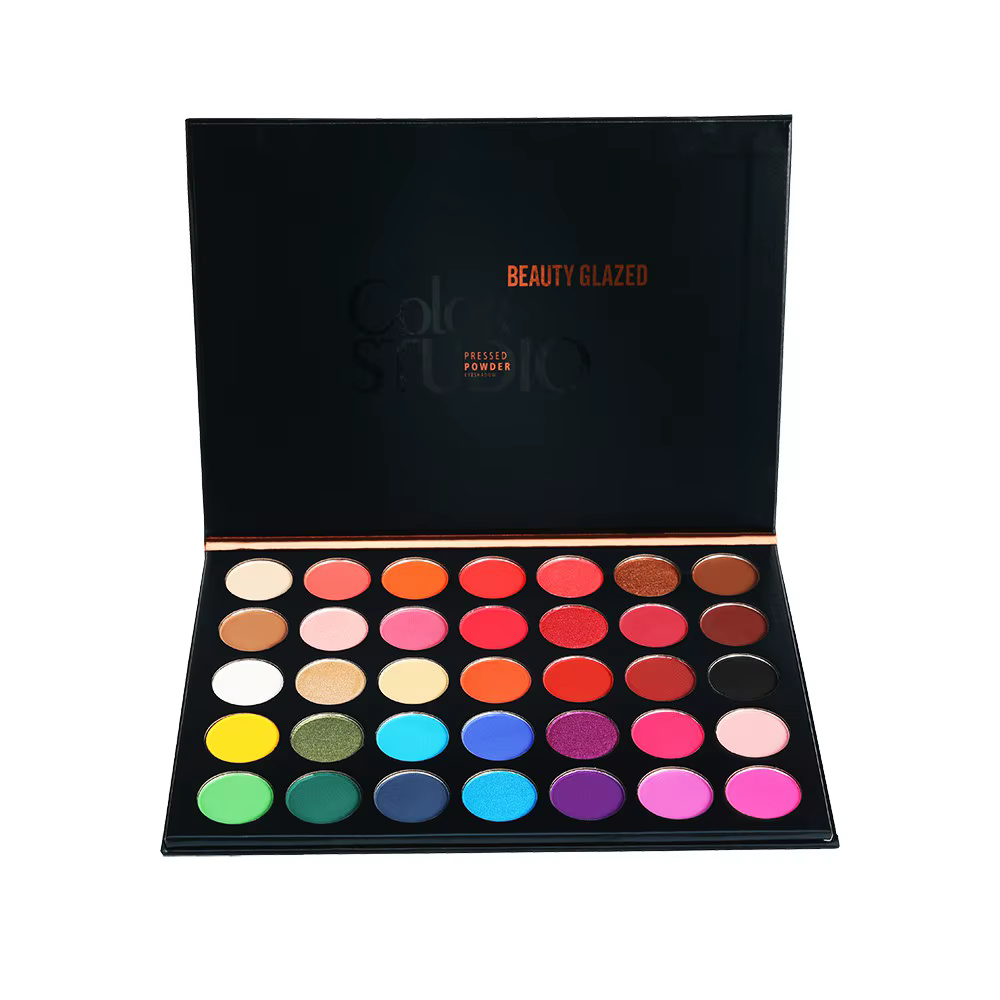 BEAUTY GLAZED Palette de fard à paupières 35 couleurs mat/brillant naturel Smokey paillettes