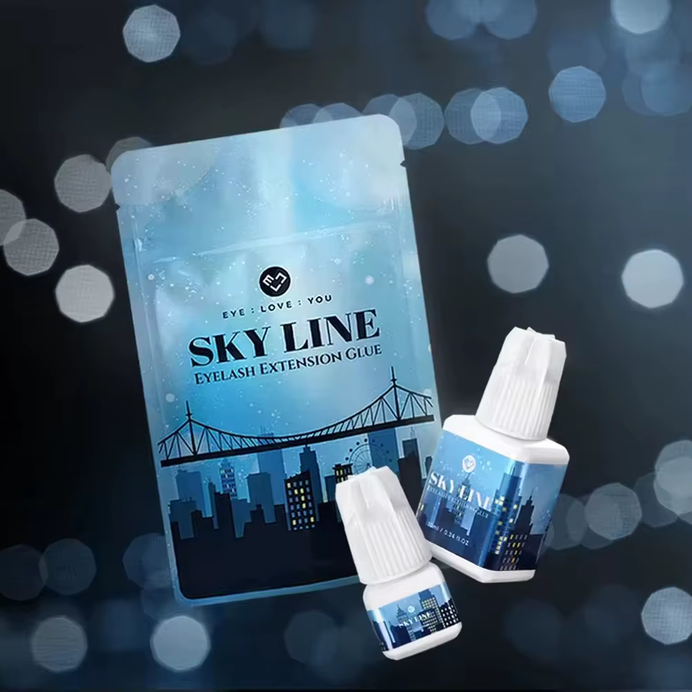 SKY colle 5ml dame colle noire individuelle séchage rapide Extensions de cils colle outil de maquillage adhésif pour cils 1 bouteille