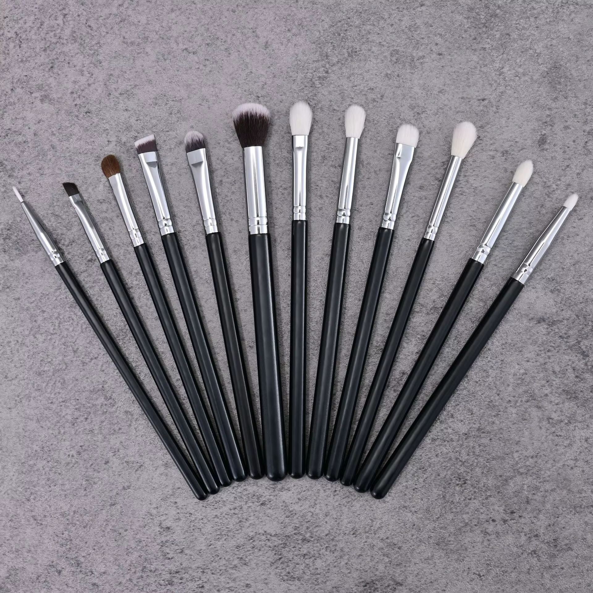 Pinceaux de maquillage pour les yeux en poils de chèvre