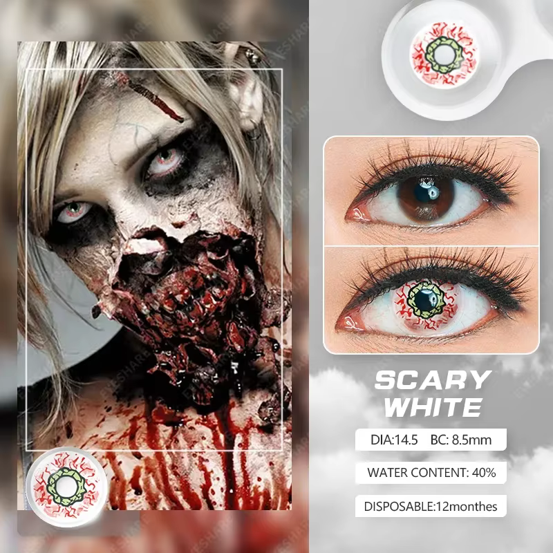 Cosplay lentilles de Contact de couleur pour les yeux maquillage Halloween beauté