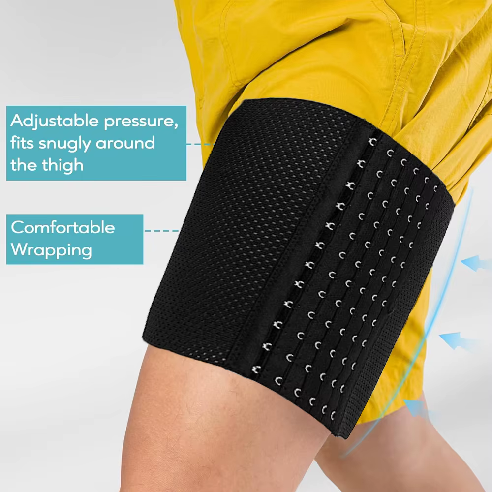 1 paire d'entraîneur de cuisses pour femmes, vêtement modelant, contrôle des jambes, amincissant, modelant le corps, bande cintrée, manchon de Compression des cuisses