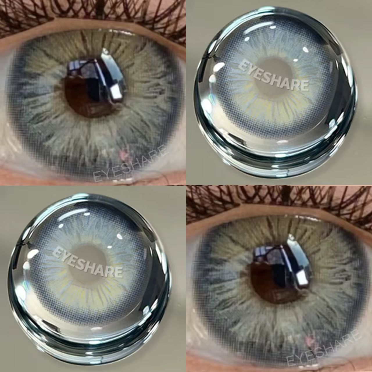 EYESHARE lentilles de Contact de couleur grise pour les yeux lentille