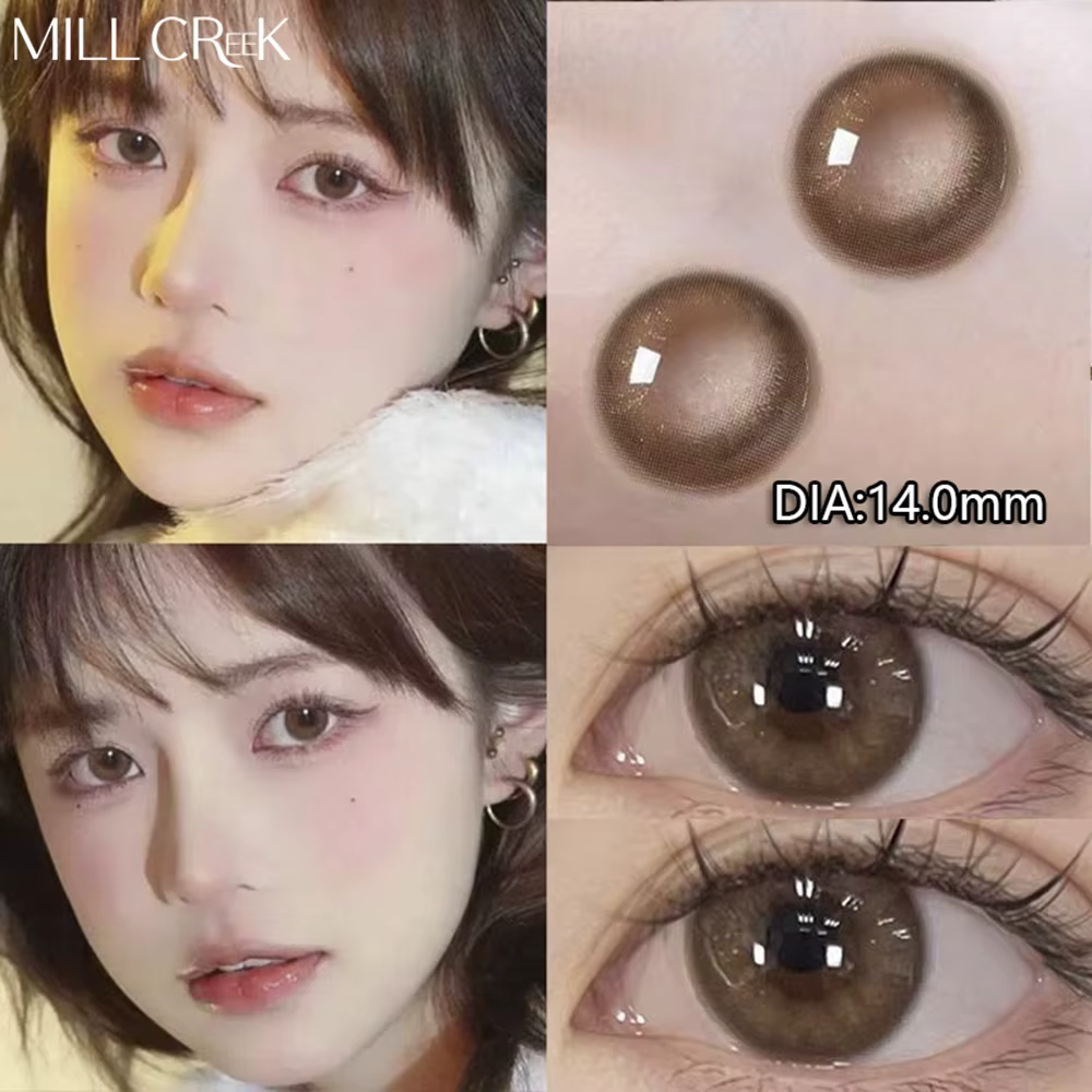 MILL CREEK 2 pièces lentilles de Contact yeux naturels avec myopie Prescription