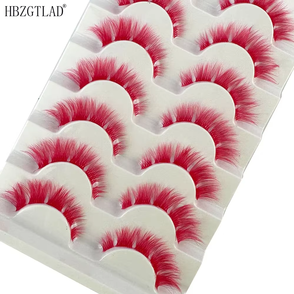 Cils de couleur rose Manga