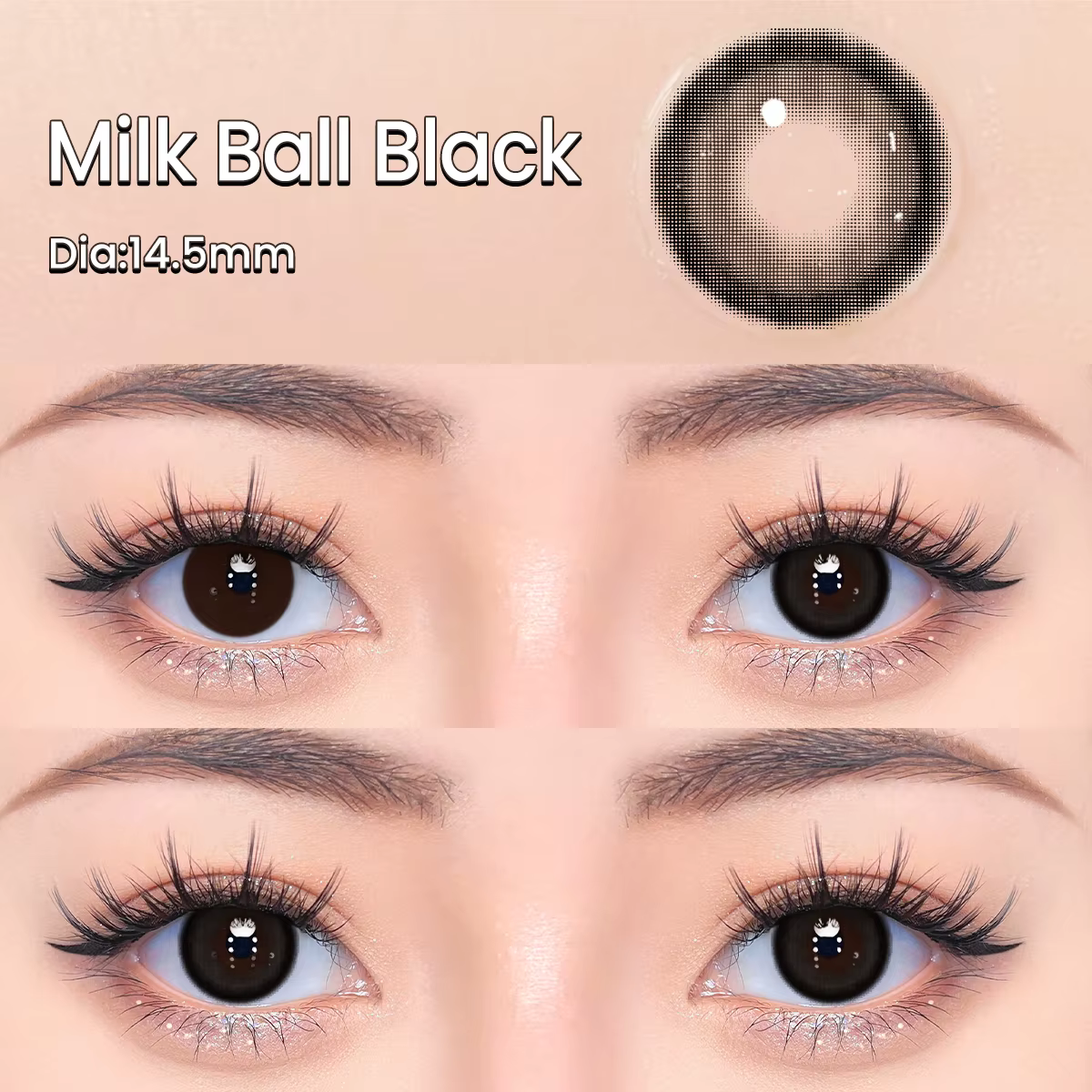 UYAAI 1 paire de lentilles de contact colorées pour les yeux