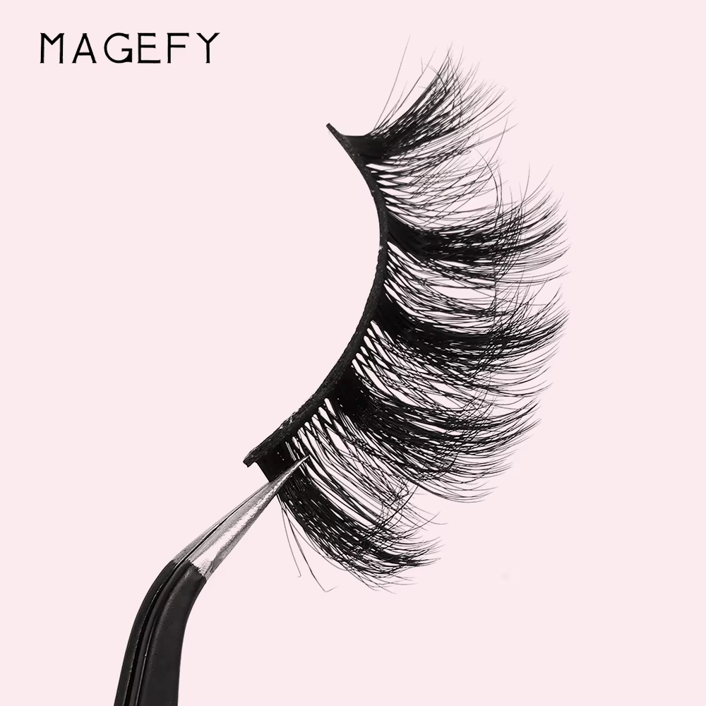 MAGEFY 20 paires de Faux cils Style mixte Curling naturel réutilisable Portable emballage individuel
