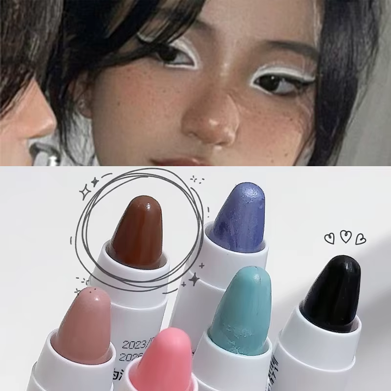 Crayon fard à paupières nacré blanc mat
