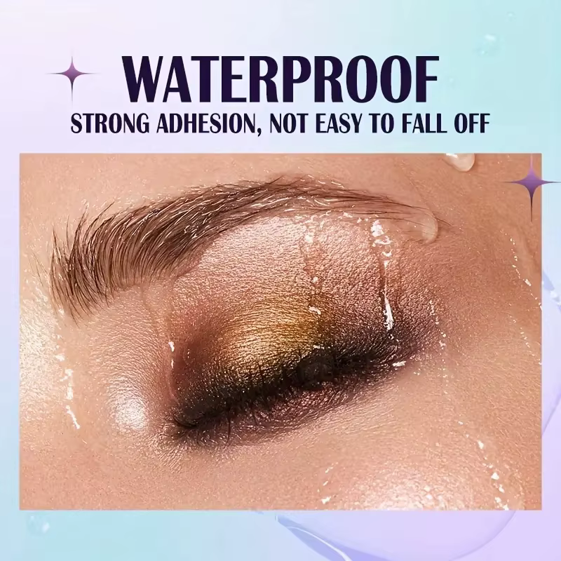 Palette de fards à paupières liquides imperméables à 13 nuances – Ensemble de maquillage haute brillance