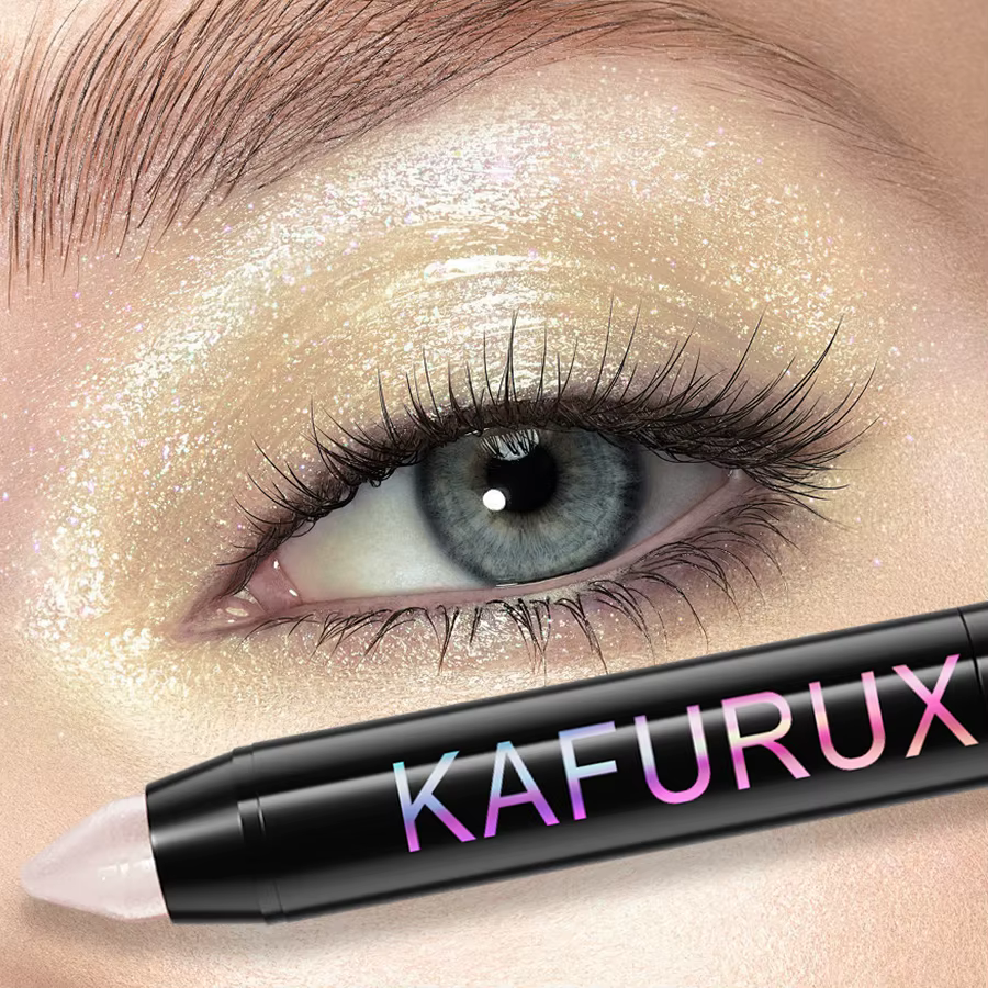 24 couleurs nacré paillettes fard à paupières Eyeliner crayon imperméable mat nu ombre
