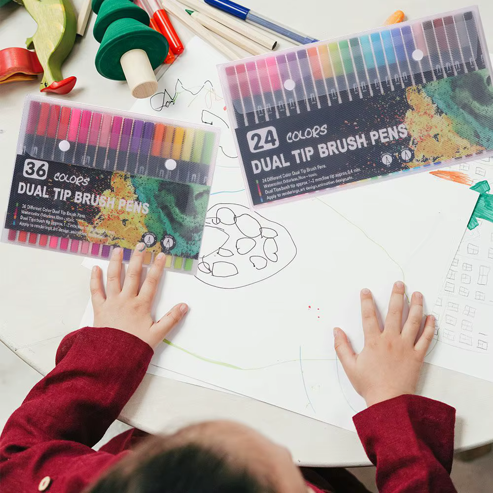 Livre de coloriage d'activités de dessin animé, éducatif, en papier, double face, pour crayons aquarelle et peinture numérique, à colorier à la main
