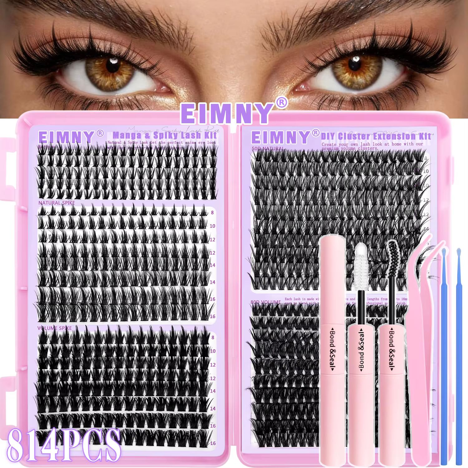 EIMMY Kit de faux cils 814 pièces